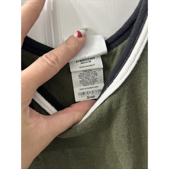 Vintage Y2K Women's Jalate USA S Olive Green Dress Sleeveless Scoop Neck 90s - Picture 3 of 6